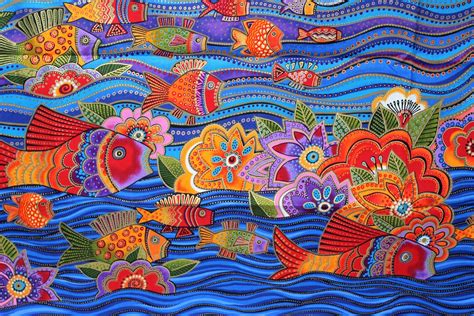 laurel burch mermaid fabric